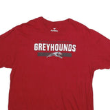 FANATICS Mens Red Greyhounds Graphic T-Shirt L Short Sleeve Crew Neck Casual