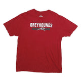 FANATICS Mens Red Greyhounds Graphic T-Shirt L Short Sleeve Crew Neck Casual