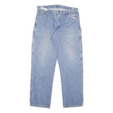 DICKIES Mens Jeans Blue Regular Straight Denim Medium W34 L33 Workwear Zip