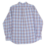 RALPH LAUREN Mens Blue & Maroon Check Shirt XL Classic Button-Down Cotton