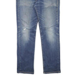 LEVI'S 511 Mens Slim Blue Denim Rinse Jeans W30 L28 Stylish Cotton Blend Zip