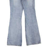 Womens Light Blue Regular Fit Flared Denim Cotton Blend Jeans W28 L32