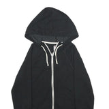 CHAMPION Womens Black Zip Up Hoodie M Casual Sportswear Sweatshirt