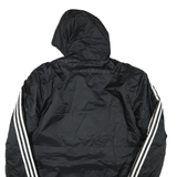 ADIDAS Mens Black & White Indiana Fire Juniors Hooded Track Jacket L Polyester