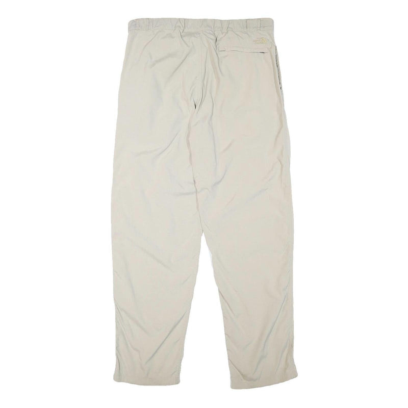 THE NORTH FACE Mens Regular Fit Beige Polyester Blend Trousers W33 L31 Comfort