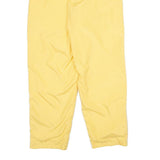 Womens Yellow Joggers UK 10 W22 L30 Relaxed Tapered Fit Drawstring Closure