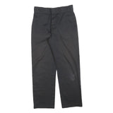 DICKIES Womens Cotton Blend Black Regular Straight Trousers W27 L26 Workwear