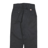 DICKIES Womens Cotton Blend Black Regular Straight Trousers W27 L26 Workwear