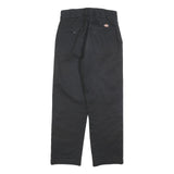 DICKIES Womens Cotton Blend Black Regular Straight Trousers W27 L26 Workwear