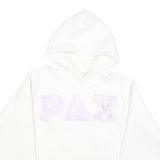 HANES Womens White Hoodie S Cotton Blend Soft Fit Casual Pullover Sweatshirt