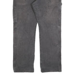 DICKIES Mens Cotton Blend Black Relaxed Straight Trousers W36 L29 Workwear