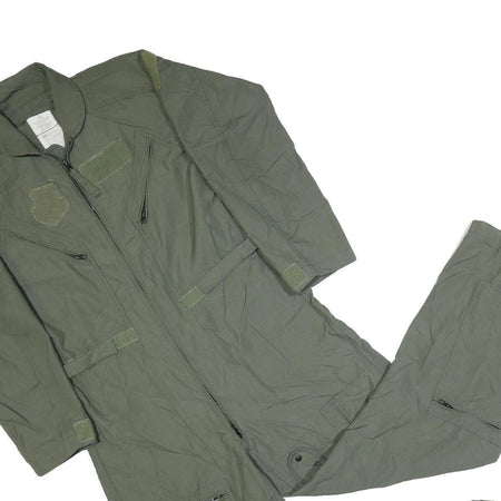 BARRIER WEAR Mens Green Synthetic Dungarees Regular Fit Zip M W36 L30 Workwear