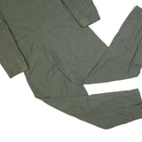 BARRIER WEAR Mens Green Synthetic Dungarees Regular Fit Zip M W36 L30 Workwear