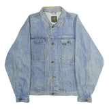 LEE Mens Blue Denim Button Cotton Jacket L Casual Vintage Style