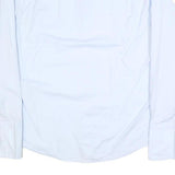 PIERRE CARDIN Mens White Shirt L Cotton Blend Long Sleeve Classic Fit Button