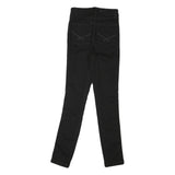 U.S. POLO ASSN Womens Regular Black Skinny Denim Dark W24 L28 Zip Cotton Blend