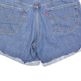LEVI'S Womens Denim Blue Casual Cut-Off Shorts M W30 Raw Hem