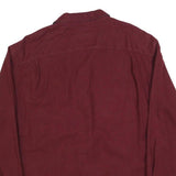 ST JOHNS BAY Mens Maroon Shirt L Button Pocket Classic Style Easy Wear