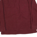 ST JOHNS BAY Mens Maroon Shirt L Button Pocket Classic Style Easy Wear