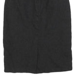 MAX MARA Womens Black Wool Pencil Knee Length Skirt UK 6 Elegant Formal Classic