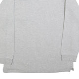 CHALET Mens Grey Cotton Blend Sweatshirt XL Collar Zip Pocket Casual Pullover