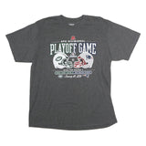 REEBOK Mens Grey AFC Divisional Playoff Game Graphic T-Shirt XL Short Sleeve