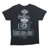 GILDAN Mens Black Never Say Die Tour Graphic T-Shirt M Short Sleeve Crew Neck