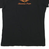 HARLEY DAVIDSON Womens Black Ride Free Graphic T-Shirt 2XL Short Sleeve V-Neck