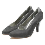 MICHIEL Womens Black Leather High Heels UK 1.5 Classic Elegant Footwear