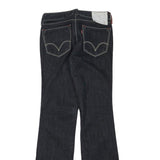 LEVI'S 503 Womens Blue Regular Bootcut Denim Raw Cotton Blend W26 L30 Zip