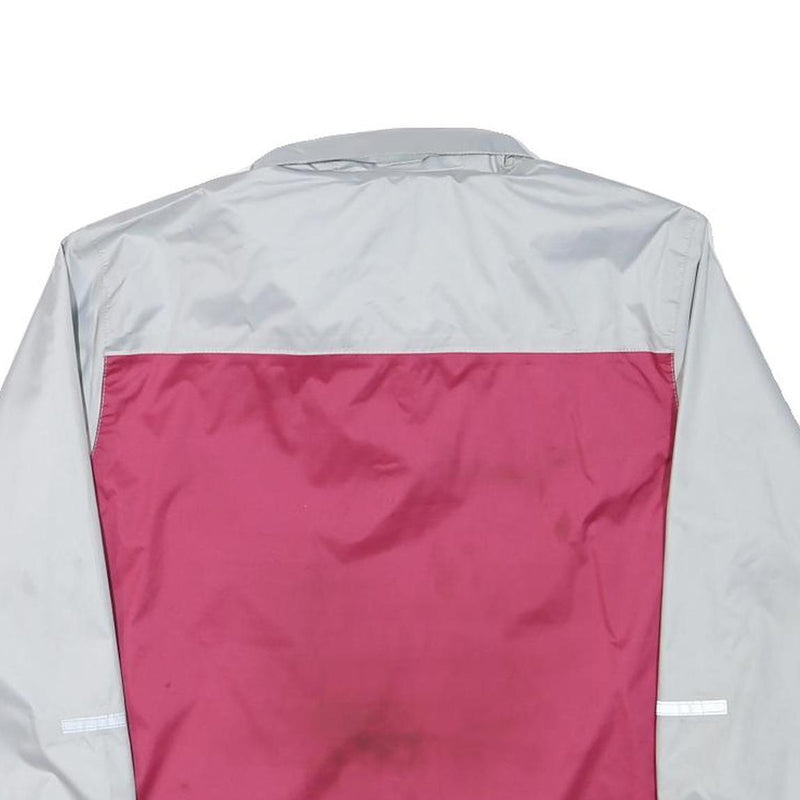 KIDZ Girls Grey & Pink Button Jacket M Polyester Plain Children's Lightweight