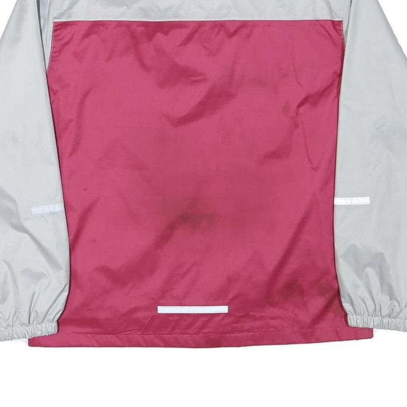 KIDZ Girls Grey & Pink Button Jacket M Polyester Plain Children's Lightweight