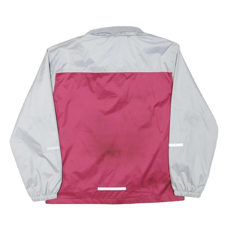 KIDZ Girls Grey & Pink Button Jacket M Polyester Plain Children's Lightweight