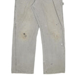 CARHARTT Mens Cotton Blend Beige Regular Straight Trousers W32 L30 Workwear