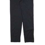 RIDERS Mens Cotton Blend Black Regular Fit Straight Leg Trousers W32 L34 Casual