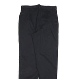RIDERS Mens Cotton Blend Black Regular Fit Straight Leg Trousers W32 L34 Casual