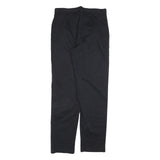 RIDERS Mens Cotton Blend Black Regular Fit Straight Leg Trousers W32 L34 Casual