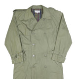 YVES SAINT LAURENT Mens Green Cotton Trench Jacket L Woven Classic Fashion