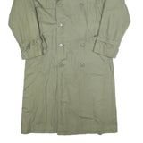 YVES SAINT LAURENT Mens Green Cotton Trench Jacket L Woven Classic Fashion