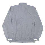 ADIDAS Mens Grey Polyester Blend Track Jacket M Zip Plain Athletic Sportswear