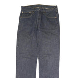 LEVI'S 501 Mens Jeans Blue Slim Straight Denim Medium W33 L31 Classic Button