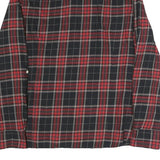 TOMMY HILFIGER Womens Black & Red Check Shirt L Cotton Blend Casual Long Sleeve