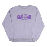 DESTINATIONS Womens Lilac San Juan Puerto Rico Crew Neck Sweatshirt L Cotton