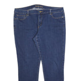 MICHAEL KORS Womens Slim Blue Denim Jeans W38 L28 Stretch Cotton Blend Zip