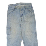 YYS. DENIM Womens Regular Light Blue Denim Jeans W34 L28 Utility Pocket Zip Fly