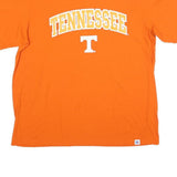 RUSSELL ATHLETIC Mens Orange Tennessee T-Shirt L Short Sleeve Crew Neck Cotton