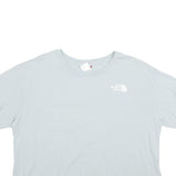 THE NORTH FACE Womens Light Blue Crop T-Shirt M Short Sleeve Crew Neck Casual