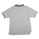 NAUTICA Mens Grey Short Sleeve Plain Polo Shirt S Cotton Casual Basic