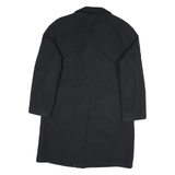 STRELLSON Mens Black Classic Cotton Blend Jacket XL Button Fastening Plain