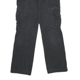 DICKIES Womens Relaxed Black Cargo Trousers Size W30 L30 Casual Workwear Zip